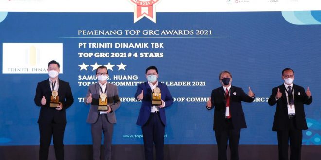 Triniti Dinamik Raih Tiga Penghargaan Dalam Ajang Top Grc Award