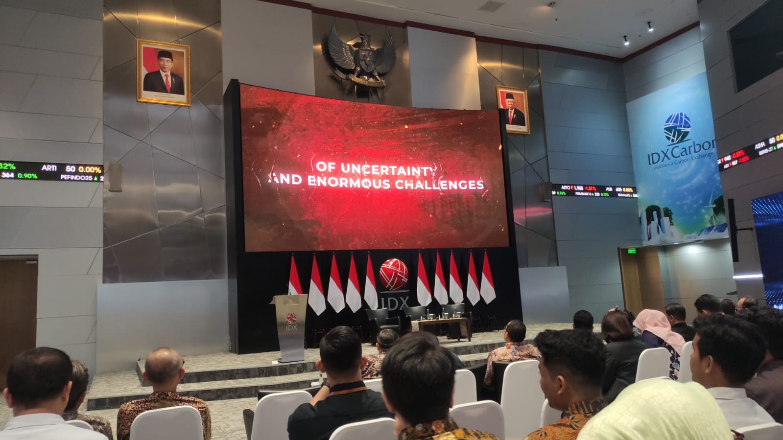 Economic & Capital Market Outlook 2024 di Main Hall Gedung Bursa Efek Indonesia, SCBD, Selasa (10/10/2023). (ist)