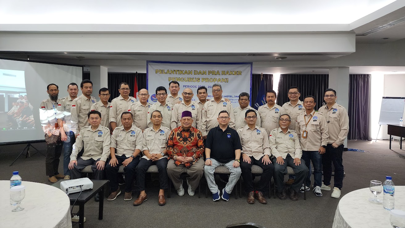Foto: Pelantikan dan Pra Raker Pengurus Perkumpulan Profesi Pasar Modal Indonesia (PROPAMI) Masa bahkti 2023-2026. (Doc.PROPAMI/Panji)