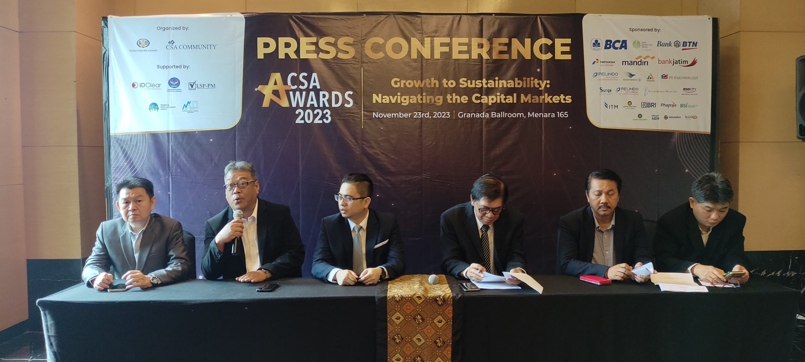 Konferensi Pers CSA Award, di Jakarta, Kamis (23/11/2023)(MATRANEWS.id / Idris Daulat)