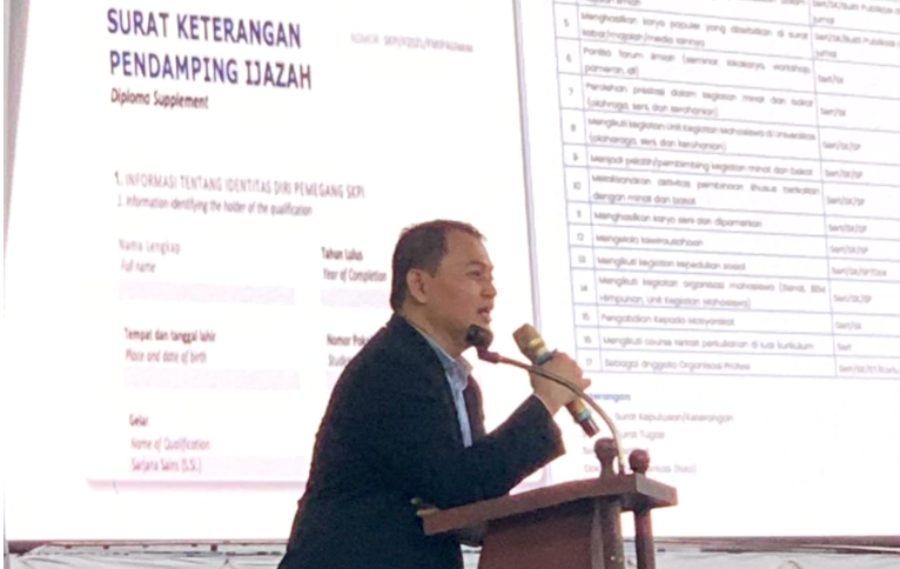 Foto : Fakultas Ekonomi dan Bisnis Islam (FEBI) Universitas Islam Negeri Sultan Thaha Saifuddin (UIN STS) Jambi menggelar Kuliah Umum di Auditorium Chatib Quzwein, Kampus Manalo UIN STS Jambi, Selasa (24/9/24). (Dc.BNSP)